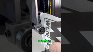 Bandsaw Blade Spacing Trick for Straight Cuts #woodworking #tools #shorts