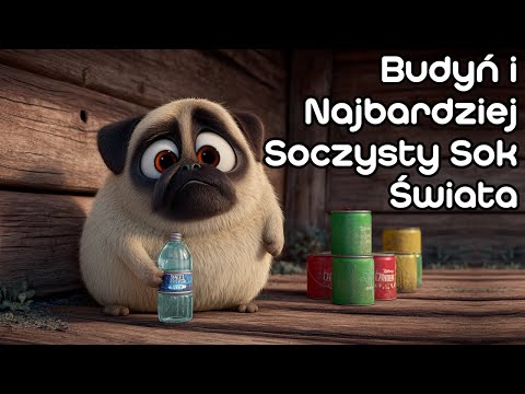 🐶 Mops Budyń i Najbardziej Soczysty Sok Świata 🧃 | Bajka dla dzieci na dobranoc 🌙 | Audiobook 🎶