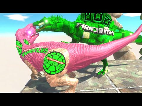 SPLINTER T-REX DEATH FALL - Animal Revolt Battle Simulator