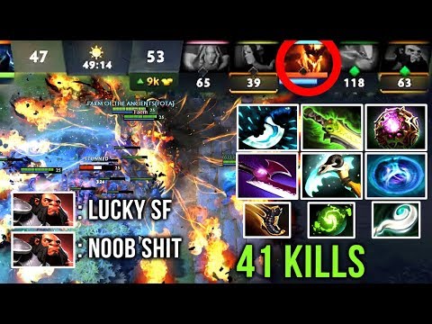 MOST EPIC SHADOW FIEND EVER - EPIC SH*T 41 Kills -65% CD on All Items & Spells - Dota 2