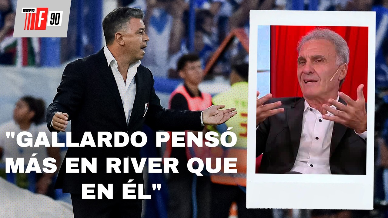 "LOS JUGADORES SE LLEVARON PUESTO A GALLARDO Y EL HINCHA NO PERDONA", OSCAR RUGGERI EN ESPN F90