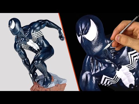 Sculpting Symbiote Spider-Man Timelapse | Black Suit Variant