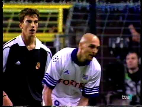 Anderlecht 0 2 Real Madrid - Champions League 2001-02 (1st Half)