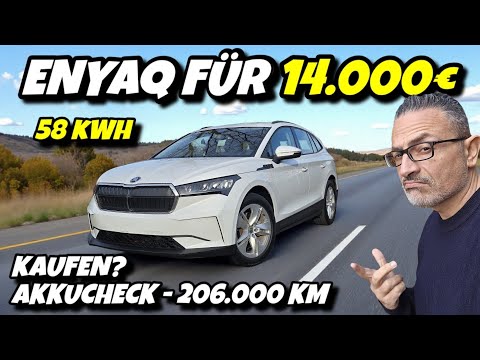 Nur 14000€! Gebrauchter Skoda Enyaq mit 208.000 km & Aviloo Akkucheck #automobile #ev 