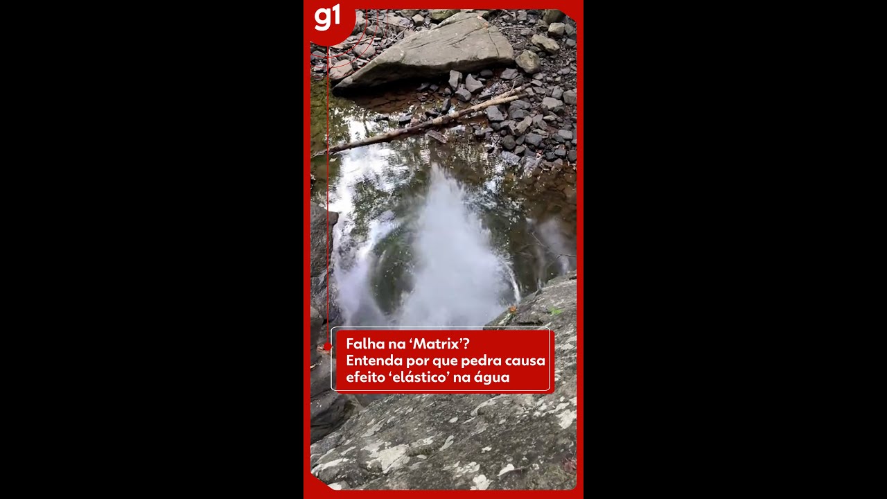 Falha na Matrix? Efeito 'misterioso' de pedra caindo na água viraliza nas redes sociais