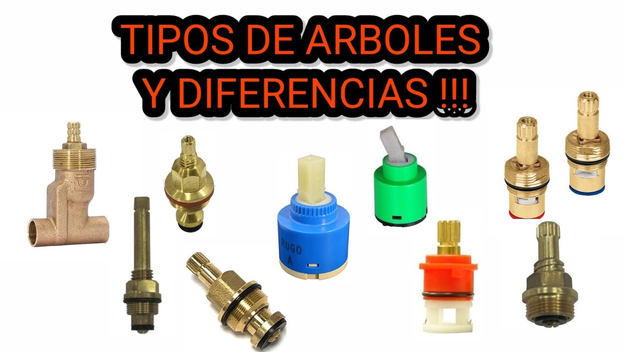 TIPOS de ARBOLES para MEZCLADORAS Y REGADERA