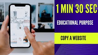 Download the video "Clone a website like a pro in 1 min 30 sec | ICT Programming"