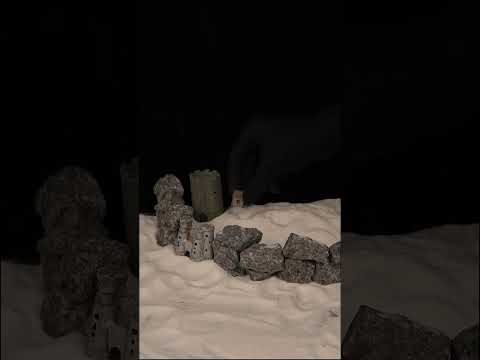 Bringing WINTER to the studio ❄️🐺 Filming Jon Snow's Longclaw #shorts