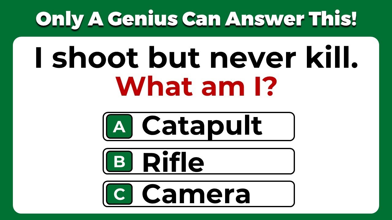 CAN YOU ANSWER THESE 30 TRICKY RIDDLES? | ONLY A GENIUS CAN PASS THIS! Riddles Quiz - Part 5