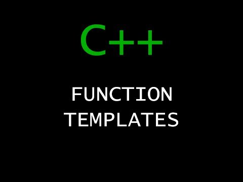 C Programming Tutorial 35 Function Templates