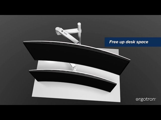 Video teaser for Ergotron LX Dual Stacking Monitor Arm, Tall Pole: Top Features & Benefits