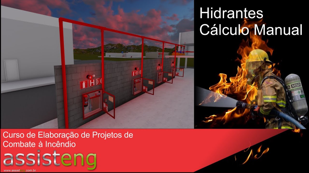 Dimensionamento de  Hidrantes - Cálculo Manual