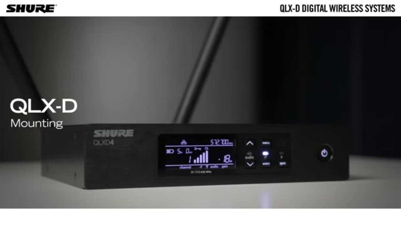 QLXD4 - Digital Wireless Receiver - Shure USA QLXD4 - Digital Wireless Receiver - Shure USA