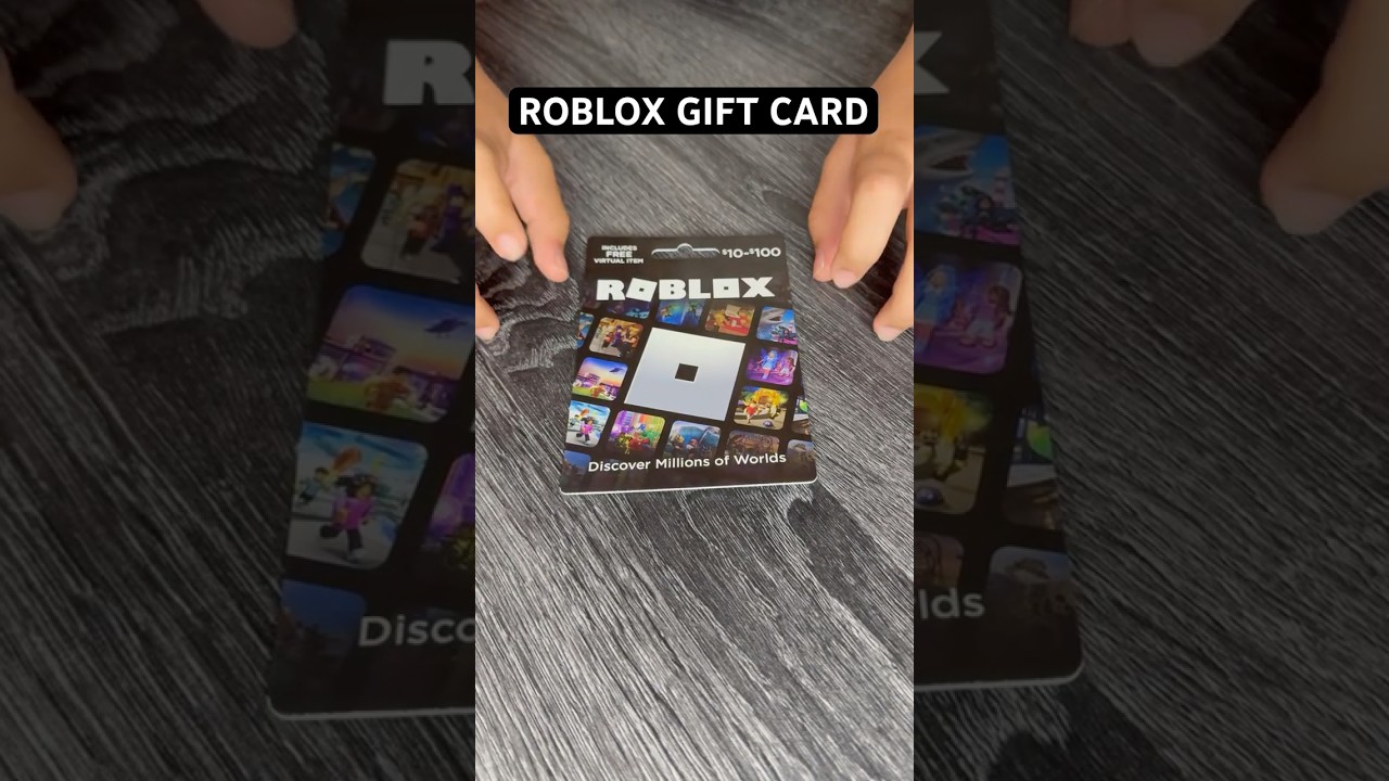 $100 Roblox Gift Card?! NO WAY 😨🔥 #roblox #gift #unboxing #robloxshorts