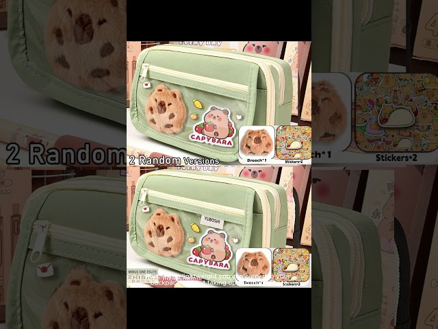 Vídeo relacionado con FOSDICK Estuche Capibara, Estuche Escolar de Silicona Blanda 2 en 1, Kawaii Capibara Estuches, Pencil Case con Cremallera, Lindo Estuches Escolares Vertical per Escuela, Oficina, Regalo Niño
