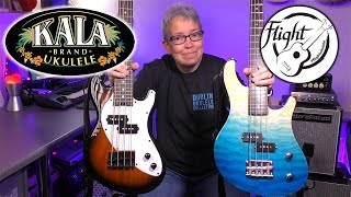 Video thumbnail for Mini Bass Comparison - Kala Solid Body U-Bass & Flight Mini Bass by Ukulele Wales
