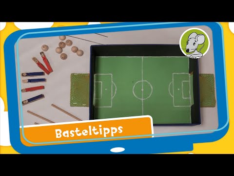 Hallo Benjamin! Tischkicker basteln - Bastelanleitung für Kinder