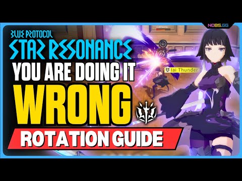 Stormblade Iaido Slash (END GAME) Rotation Guide! Blue Protocol Star Resonance