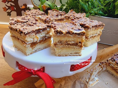 Ciasto Maxi king bez pieczenia. pyszne słodkie ,idealne na deser #ciastodomowe #bezpieczenia #kajmak