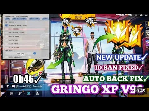 GRINGO XP V96 | FREE FIRE MOD MENU GRINGO XP V96 | GRINGO XP V96 ANT BLACKLIST | NEW VERSION GRINGO