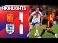 Defeat In Mallorca HIGHLIGHTS Spain 4 0 England Women FIFA World Cup European Qualifier