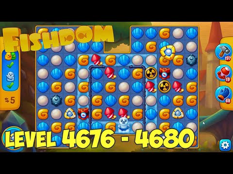 Fishdom level 4676 4677 4678 4679 4680 🐠 Playrix HD