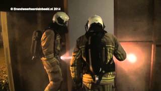 preview picture of video '28 10 2014 Oefening met gegaste container brandweer Heerde'
