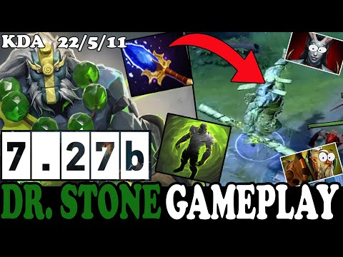 EARTHSPIRIT MID 7.27b AGHANIM'S SCEPTER GAME! INSANE 22 KILLS!! | DR. STONE EARTHSPIRIT GAMEPLAY #18