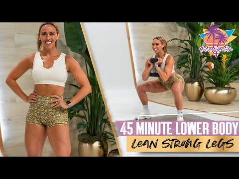 45 Minute Lean Strong At-Home Legs Workout | STF - Day 38