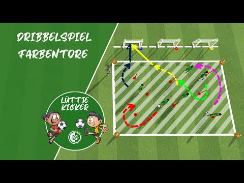 Dribbelspiel Farbentore
