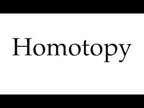 How to Pronounce Homotopy