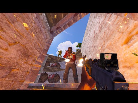 Solo Defending My Base Against Online Raiders - Rust