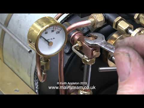 MY STIRLING SINGLE #19 - THE FIRST STEAM TEST