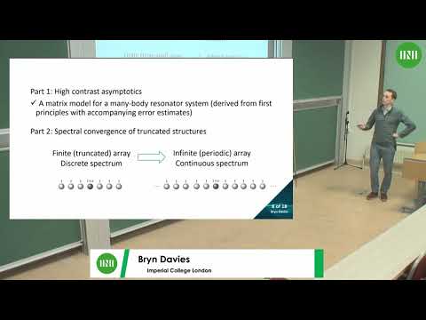 Dr. Bryn Davies | Wave localisation in high-contrast media