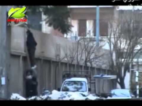 عملية تفجير أحد مقرات النظام في حي البياضة في مدينة حمص بألغام محلية الصنع من قبل كتيبة ذو النورين