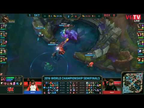 LMHT - highlight Bán Kết SKT vs ROX - chung kết thế giới 2016 Bán Kết SKT vs ROX