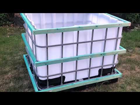 DIY Jacuzzi Pool Whirlpool IBC Tank Wassertank Spa Selfmade Corona Project Projekt Garden