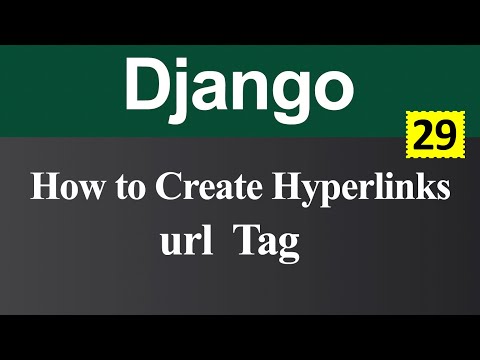 How to Create Hyperlinks and Use url Tag in Django Hindi