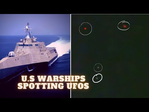 UFOs Swarming The Deck Of The USS Omaha Warships.