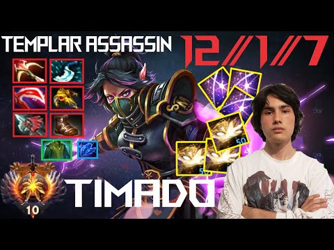 Timado Templar Assassin Carry Gameplay Patch 7.31b - Dota 2 Full Gameplay Player Perspective