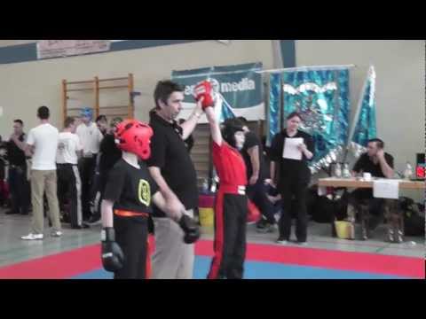 2013-03-13 IDM der WKF Niklas Baumann LK -45Kg Halbfinale - Sugambrer Fightclub Würzburg