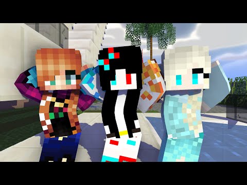 MONSTER SCHOOL :CHICKEN WING MEME FROZEN ELSA & ANNA - MINECRAFT ANIMATION