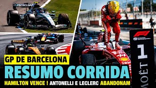 HAMILTON VENCE 1ª NA FERRARI ! ANTONELLI ABANDONA APÓS SUPERAR RUSSELL | GP DE BARCELONA F1