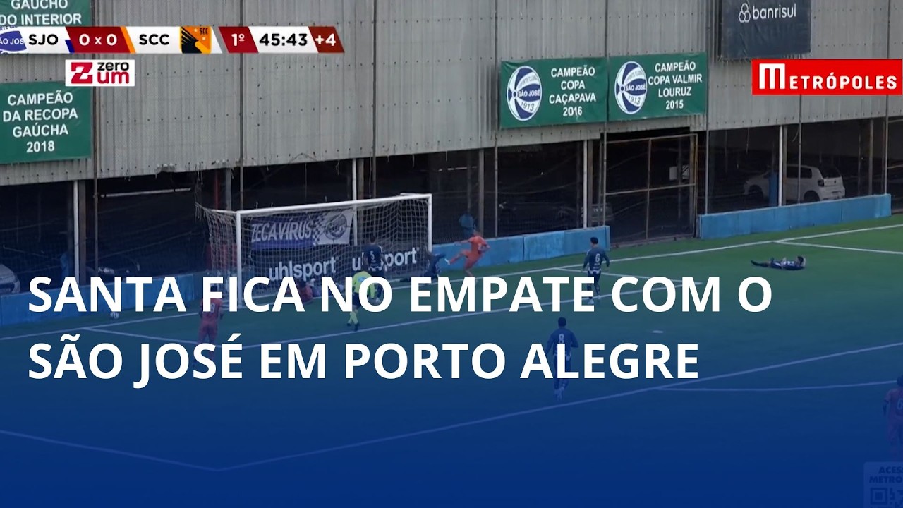 Santa Catarina empata fora de casa com o São José pela Série D