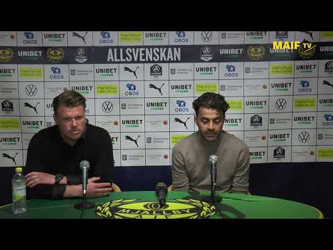 Presskonferens Mjällby AIF - Östersunds FK 20210509