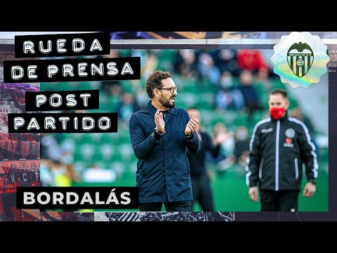 RUEDA DE PRENSA DE JOSÉ BORDALÁS POSTERIOR AL ELCHE CF - VALENCIA CF