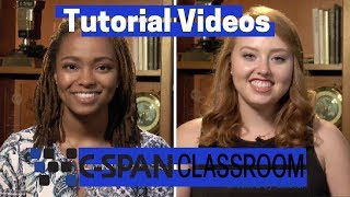 C SPAN Classroom - How to Create and Save Your Own Bell Ringers and Lessons