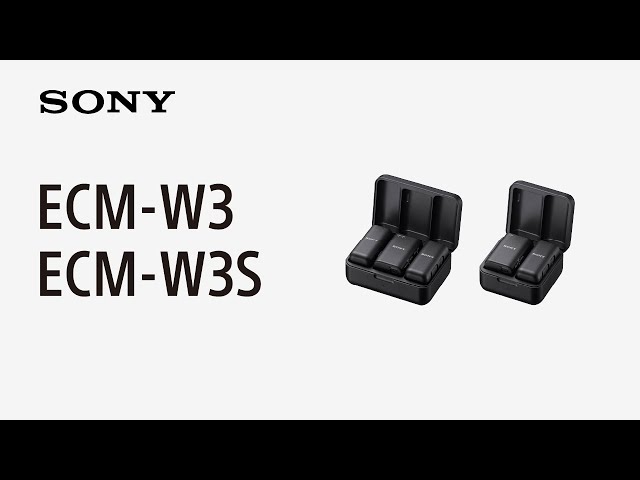 Vidéo SONY ECM-W3S Micro Digital sans fil 1 Canal