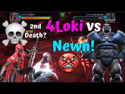 AW 4Loki vs NEWN! 2nd Death Of The Season? War Boss Fight! - Marvel Contest of Champions
