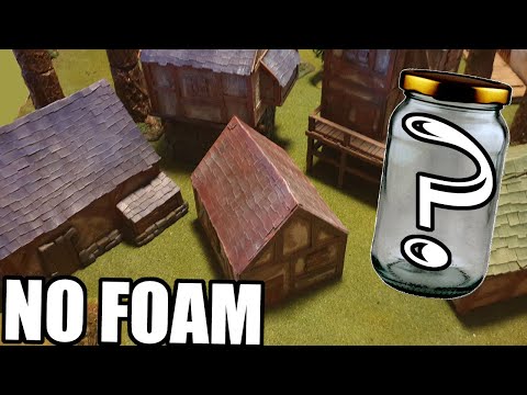 Making miniature houses using a secret ingredient- DND and Wargaming Terrain.